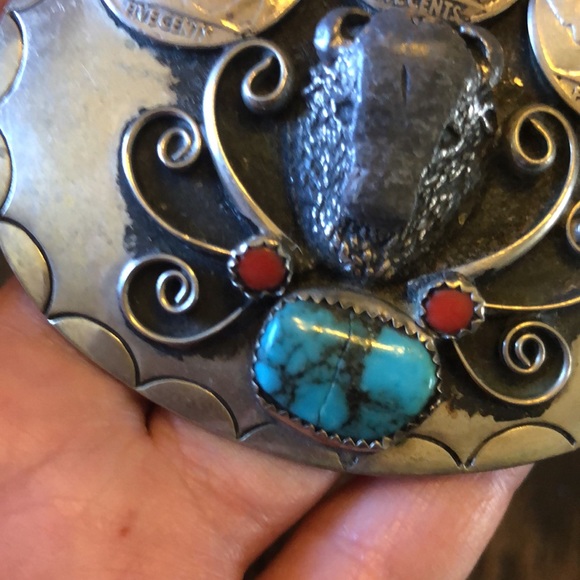 Vintage Squaw Wrap Belt Buckle - Picture 5 of 7